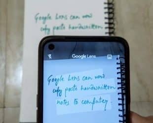 اضافه شدن اسکن دست نوشته و انتقال به رایانه در گوگل لنز